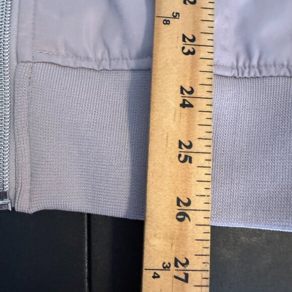 NWOT Zella Silver Gray Purple Bomber Athletic Jacket, Full Zip, Size 2x - Picture 5 of 6
